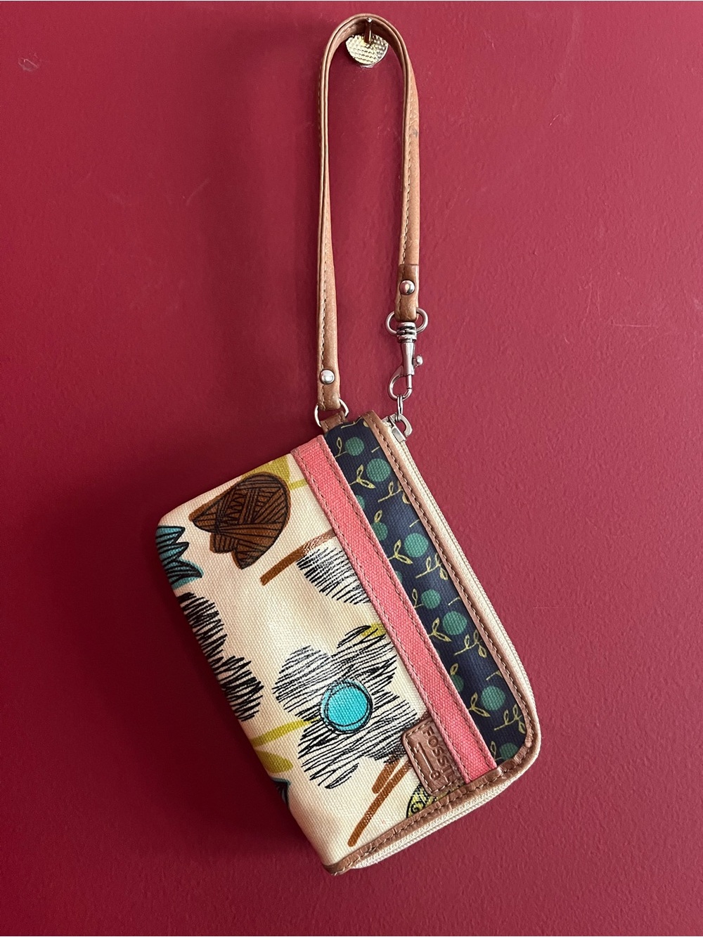 Fossil Key-Per Wallet Wristlet - Picture 2 of 8